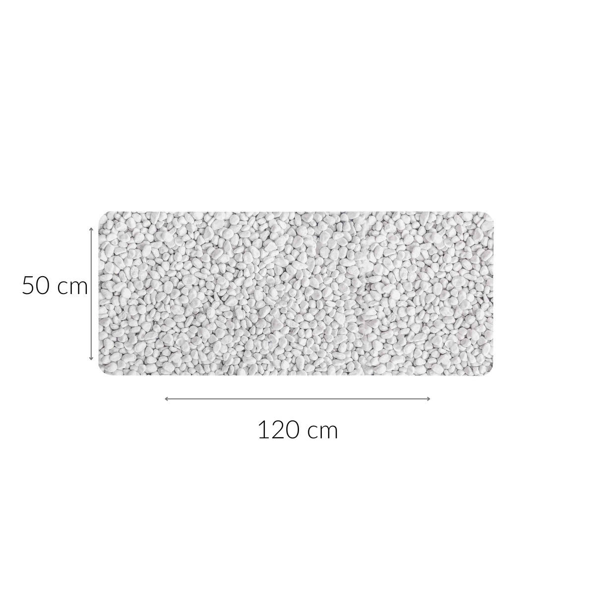 BADMATTE Muster 50/120 cm - Grau, Textil (50/120cm) - Douceur d´intérieur