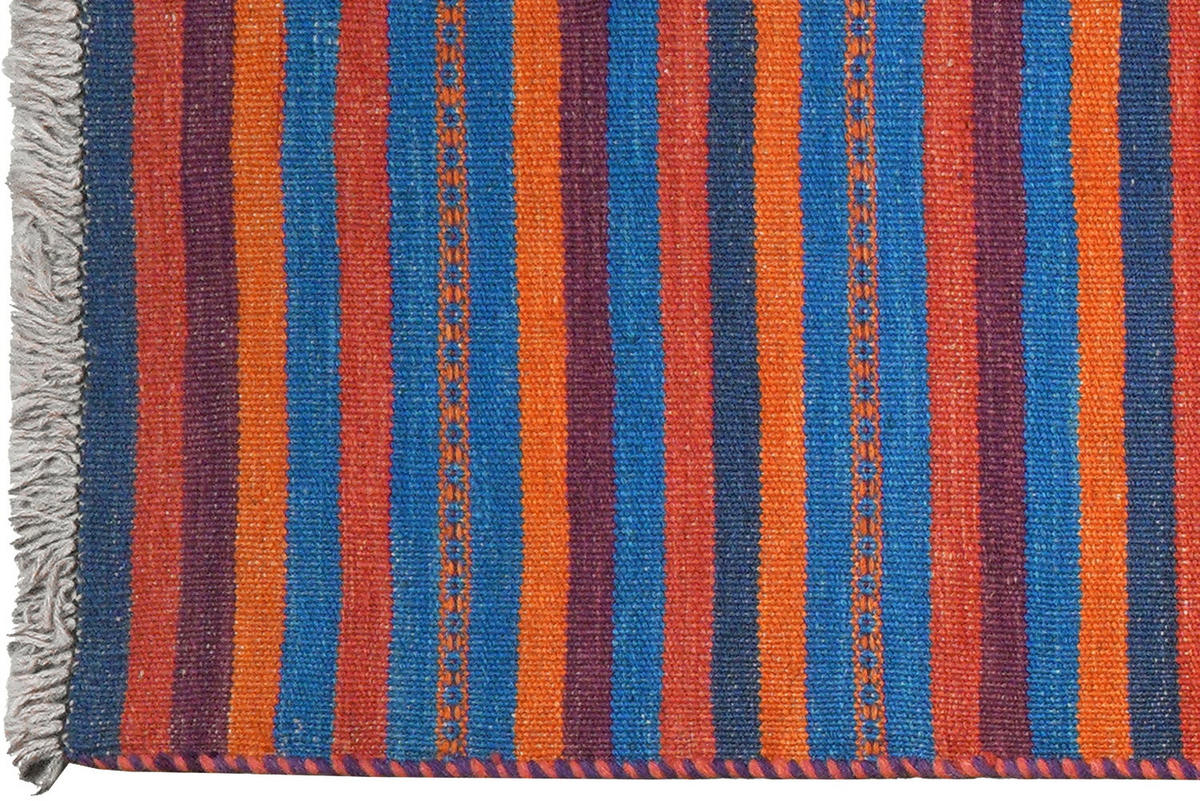 HANDWEBTEPPICH Kelim Gashgai Mehrfarbig 202/57 cm Schurwolle - Multicolor, Textil (57/202cm) - Looma