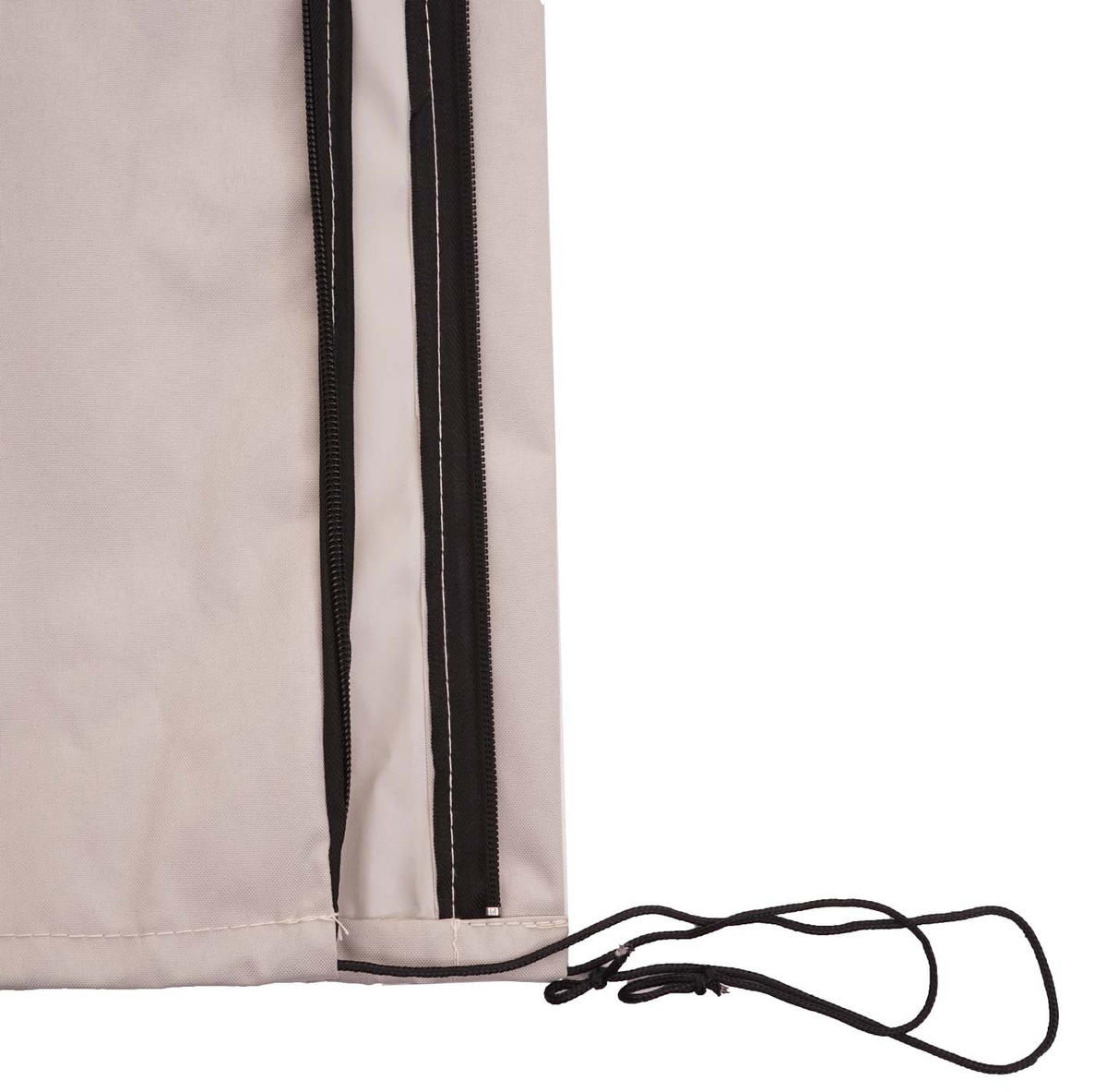 SCHUTZHÜLLE MCW FÜR AMPELSCHIRM BIS 3,5M Cremeweiß, Grau - Weiß/Grau, Textil (60/265/60cm) - MCW
