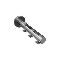 TRÄGER FÜR INNENLAUFSTANGEN 20 mm Ø, Siteno Langloch 1 bis 3-läufig, Chrom - Chromfarben, Metall (13/4/4cm) - INTERDECO