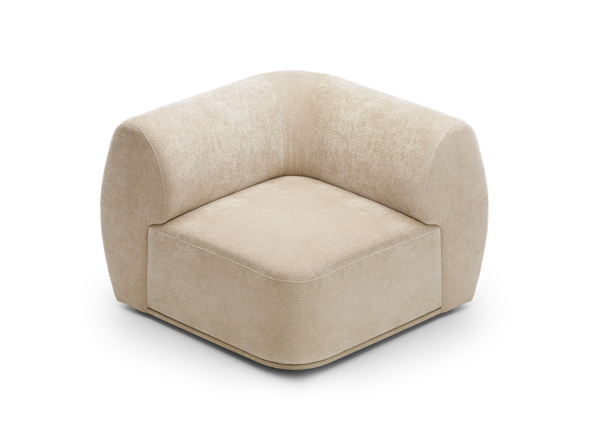 MODULSOFA NOBO Beige 105x105x75 cm - Beige, Textil (105/75/105cm) - FURNLUX