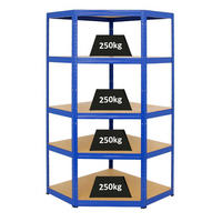 ECKREGAL Slim Elephant 180x90x45 cm Fachlast 250 kg Blau - Blau, Metall (90/180/45cm) - PROREGAL