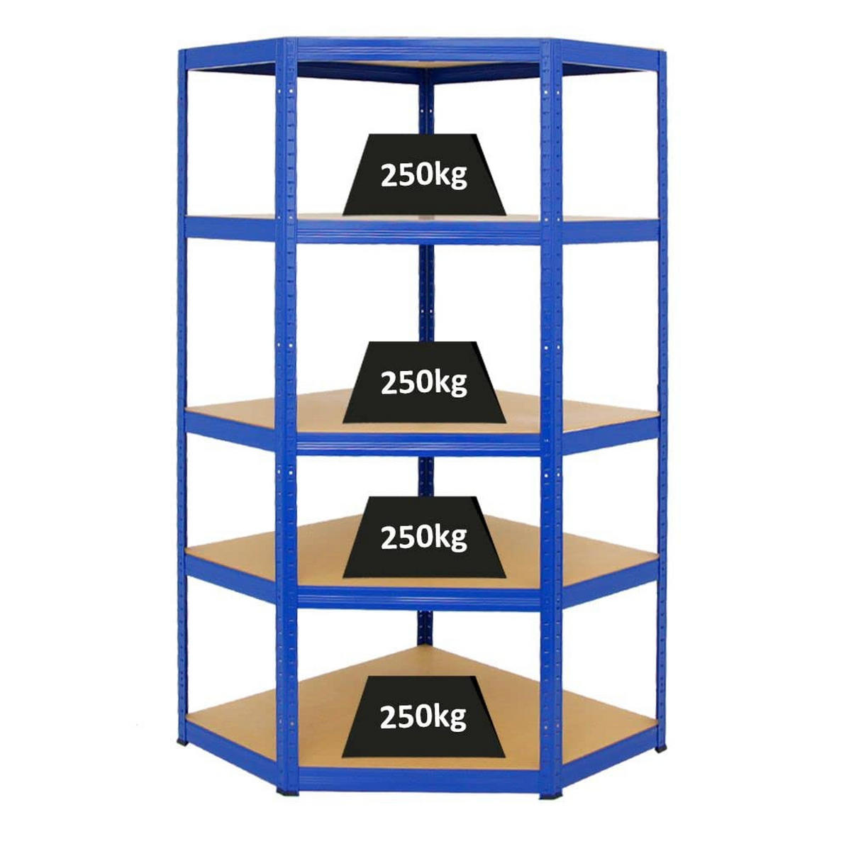 ECKREGAL Slim Elephant 180x90x45 cm Fachlast 250 kg Blau - Blau, Metall (90/180/45cm) - PROREGAL