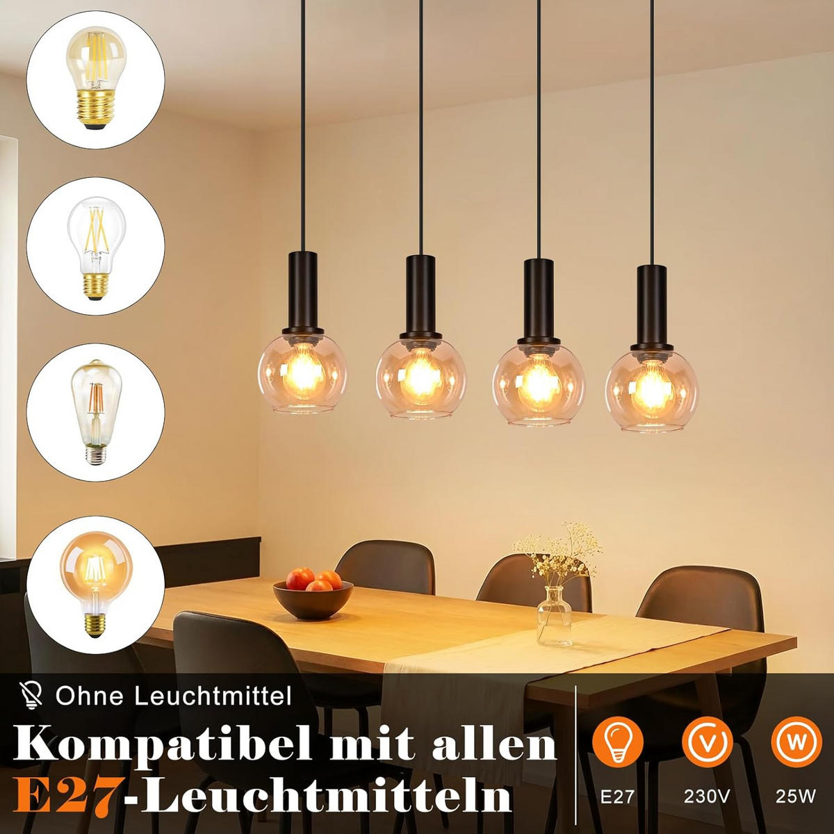 PENDELLEUCHTE 13/55/145cm - Schwarz, Metall (55/13/145cm) - Nettlife
