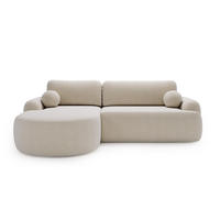 ECKSOFA DION BEIGE L - Links - Beige, Textil (261/177cm) - Luxkor24