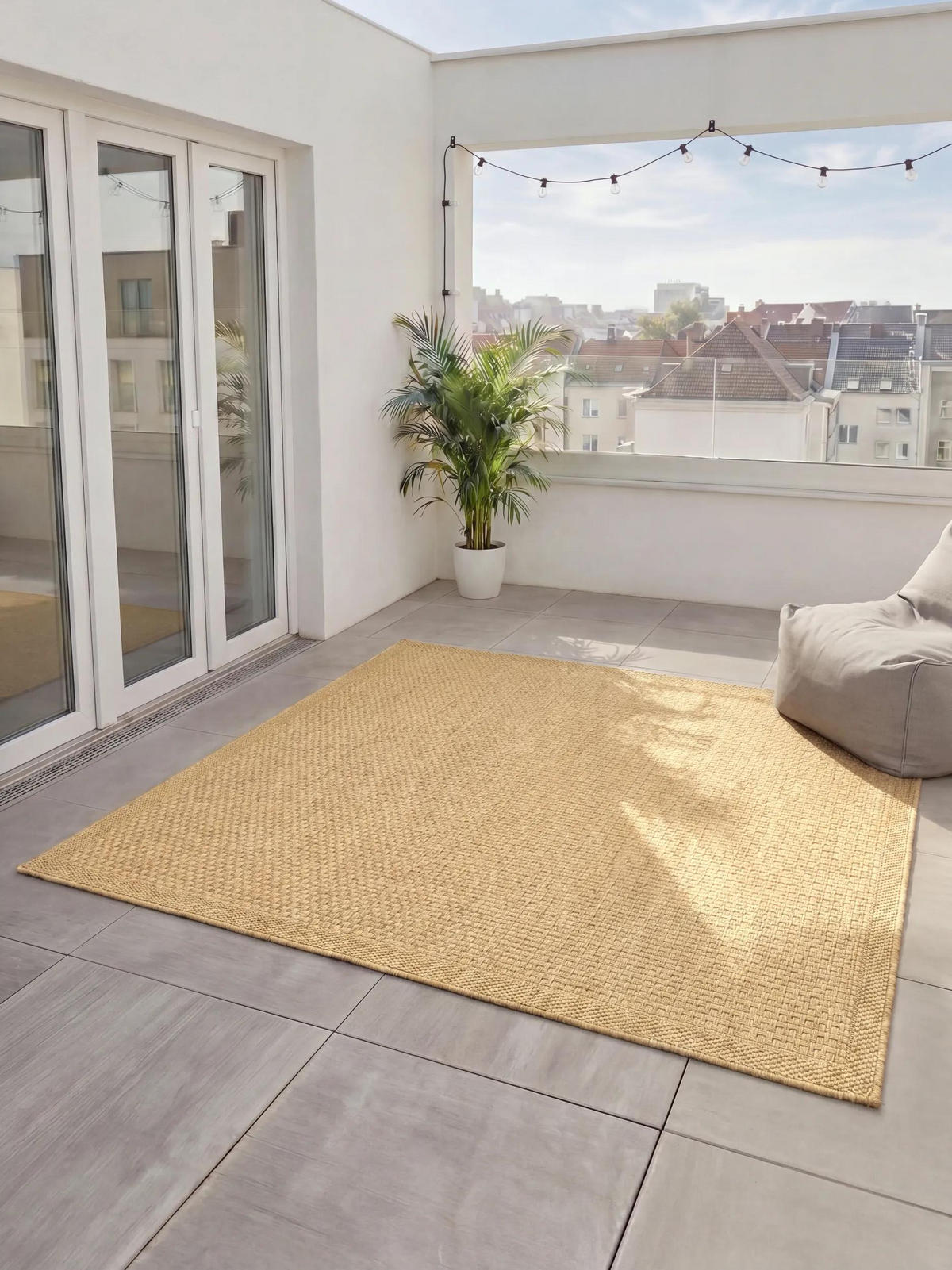 OUTDOORTEPPICH Iowa Beige 300/300 cm - Beige, Kunststoff/Textil (300/300cm) - benuta