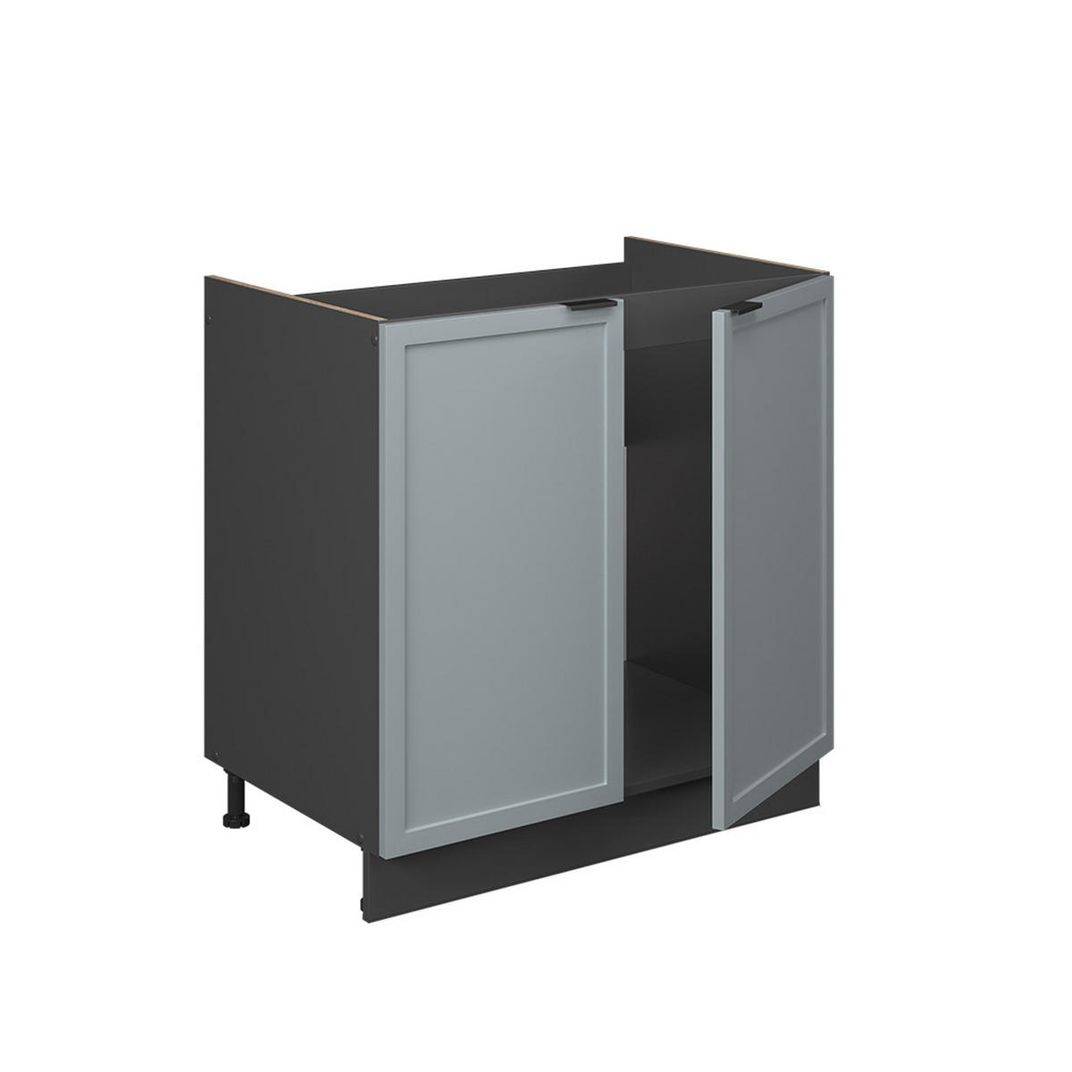 SPÜLENUNTERSCHRANK Fame-Line Hellblau-grau 80 cm, AP Anthrazit - Anthrazit/Blaugrau, Holzwerkstoff (80/82/60cm) - Vicco