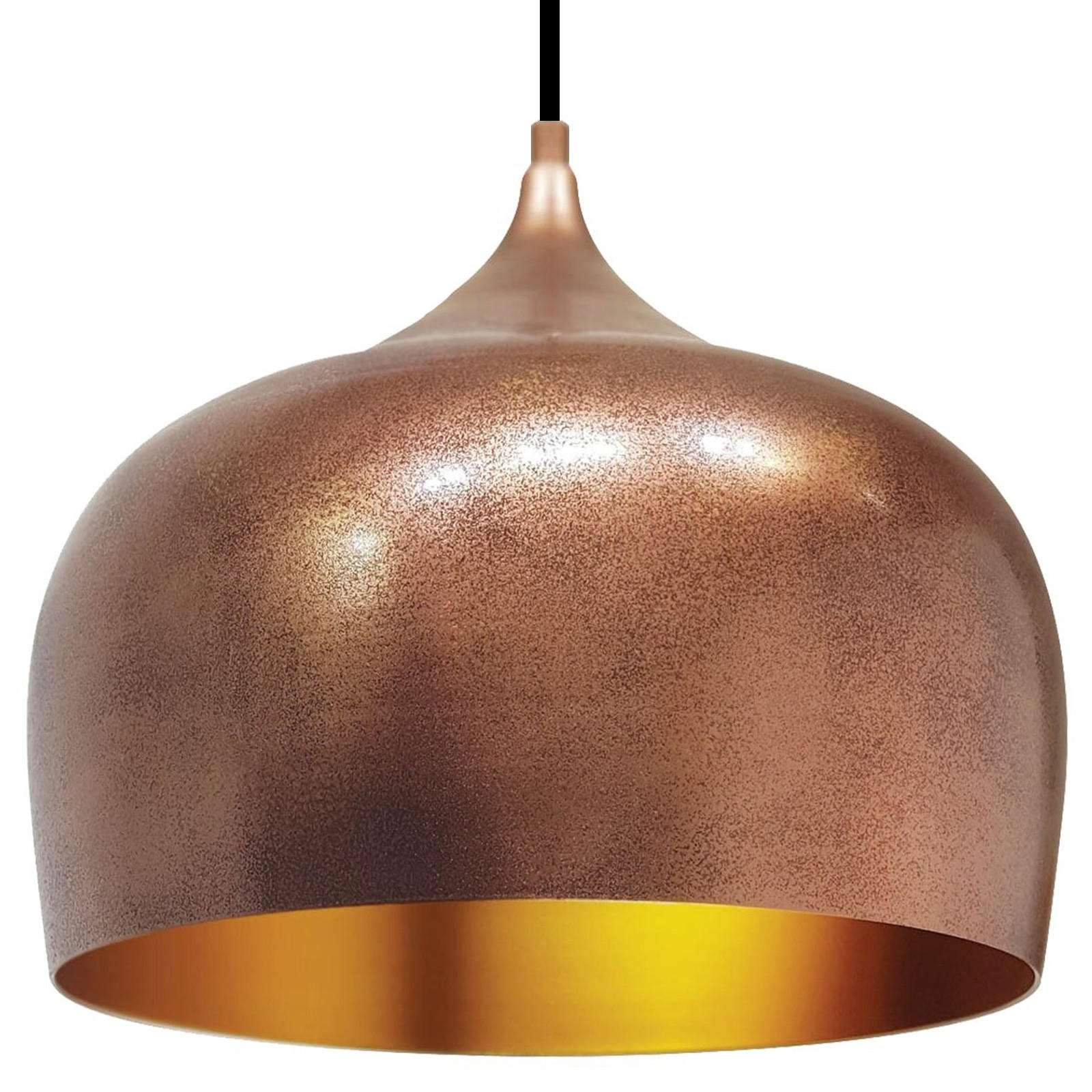 PENDELLEUCHTE Kreis 30/30 - Kupferfarben, Metall (30/30cm) - Bamyum