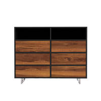 KOMMODE aus Massivholz mit Schubladen für das Wohnzimmer NESCA II - Eichefarben, Holz (120/95/40cm) - Rawood Furniture