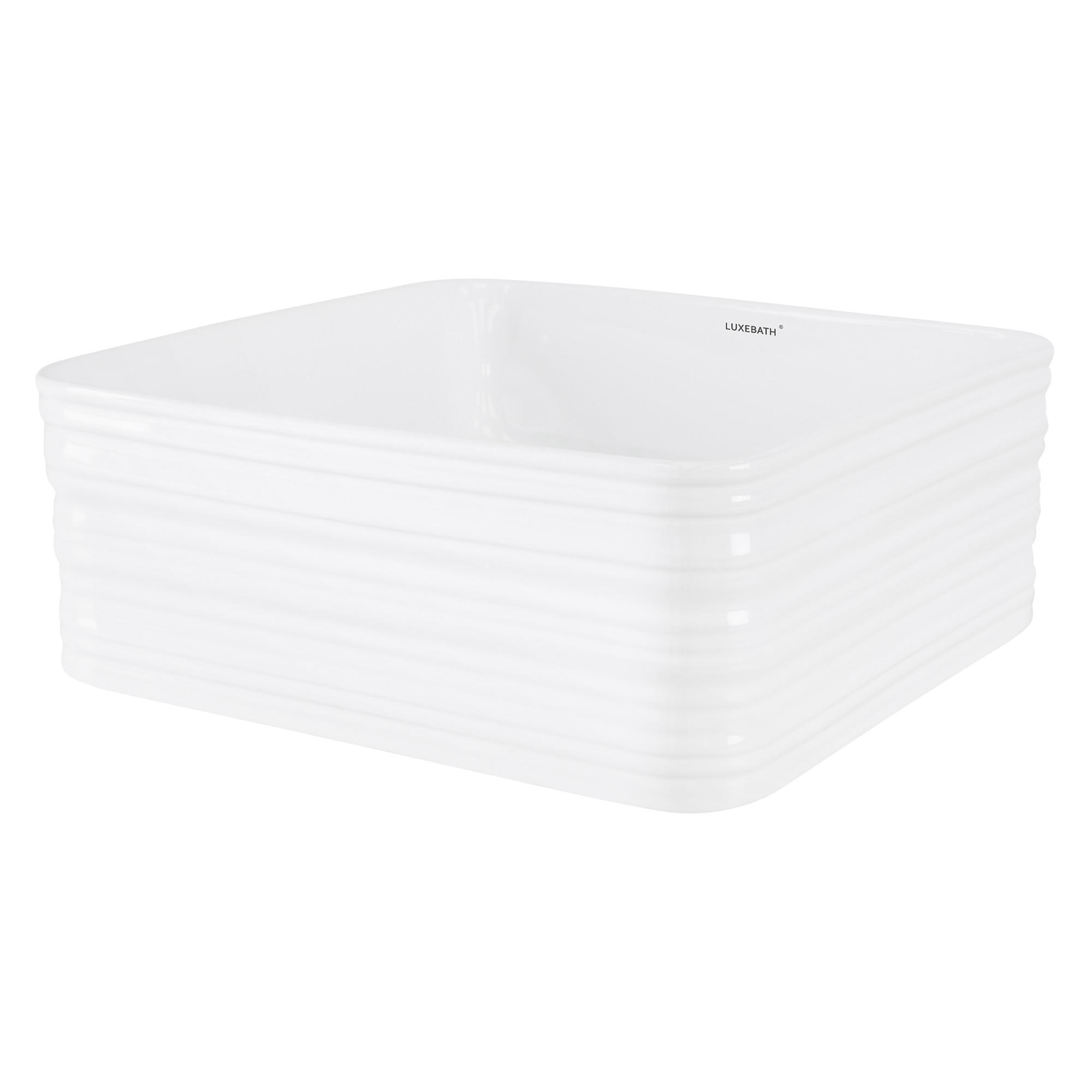 WASCHBECKEN - Weiß, Keramik (39/15/39cm) - LuxeBath