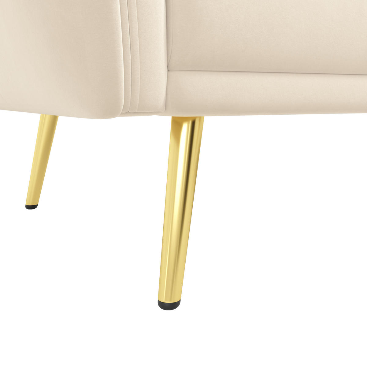 ECKSCHLAFSOFA Samt Beige mit Verstellbarer Rückenlehne, Kissen und Aufbewahrungstaschen - Beige, Holzwerkstoff/Textil (191.5/157cm) - WISHDOR