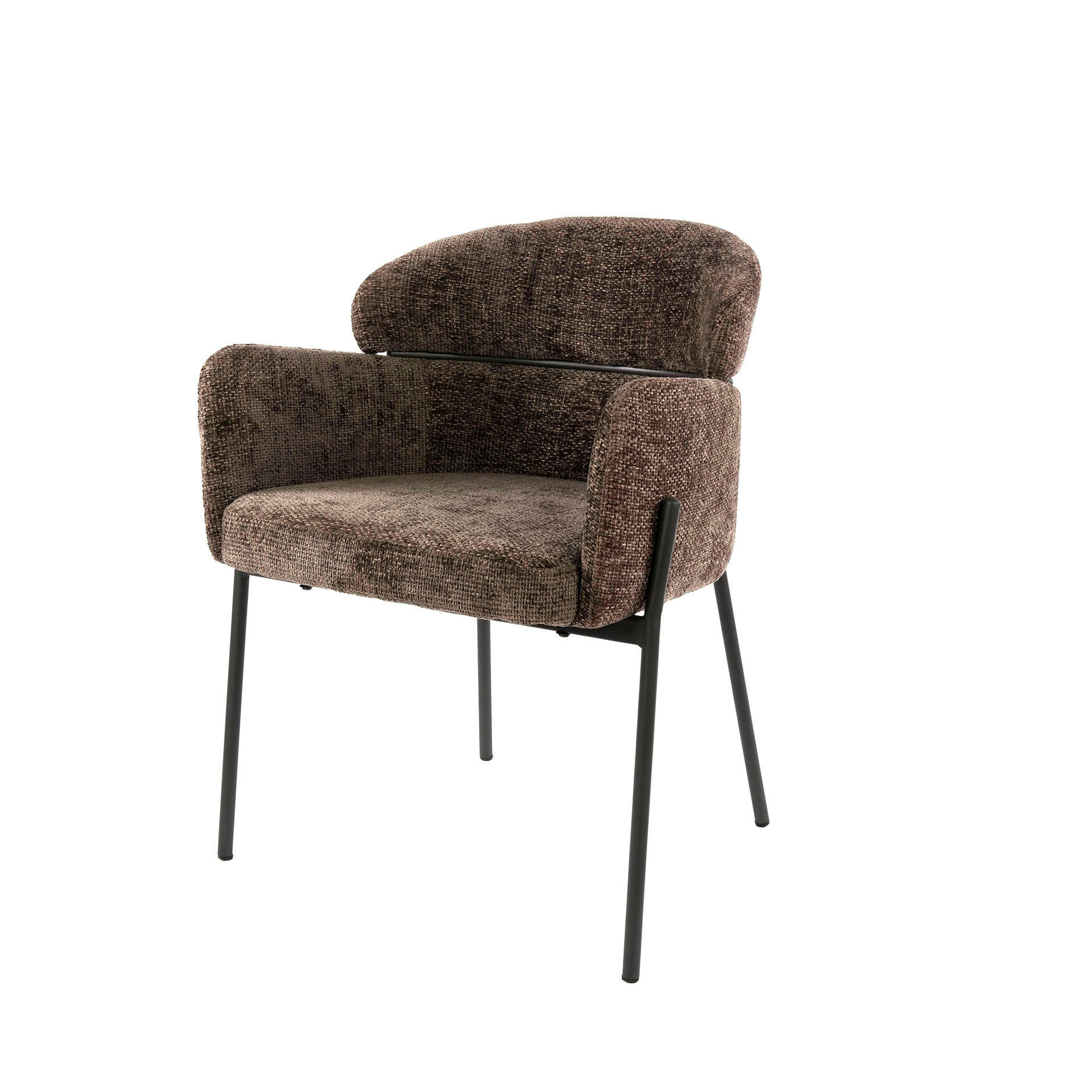 SESSEL Curva - Taupe - 61/62/80 cm - 2er-Set - Taupe, Textil (62/80/61cm) - Hoyz Collection