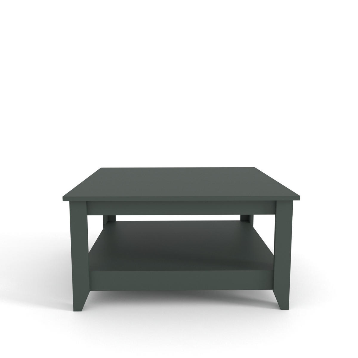 COUCHTISCH Lea Silva - Dunkelgrün, Holzwerkstoff (90/90/46.8cm) - Decorotika