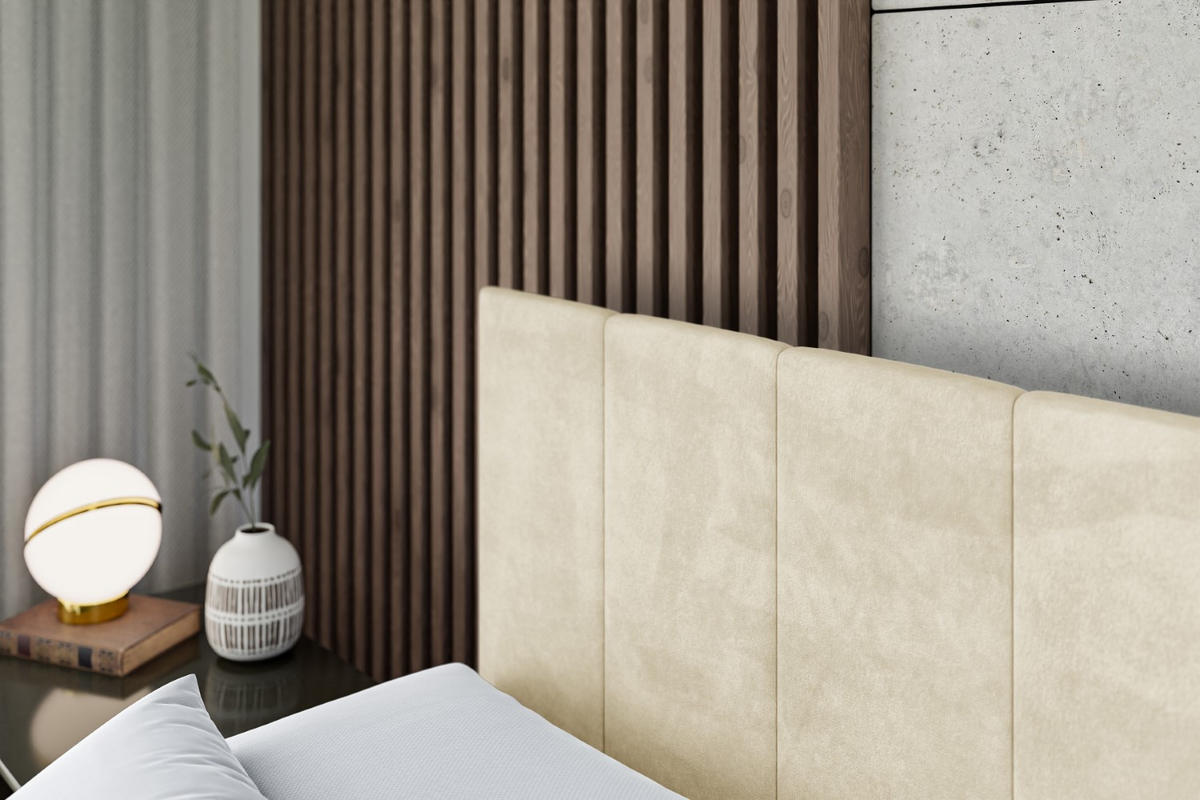 BOXSPRINGBETT MOETI KING - 200x200 - H3/H4 - Beige - Beige, Holzwerkstoff (200/200cm) - ALTDECOR