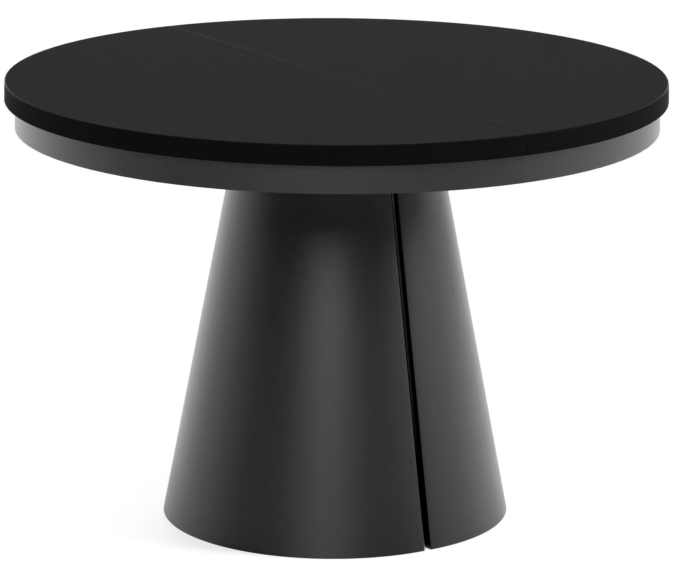 TISCH Schwarz ALMA Ausziehbar 120/196 cm - Schwarz, Holzwerkstoff (2/120/76cm) - Sepro Meble