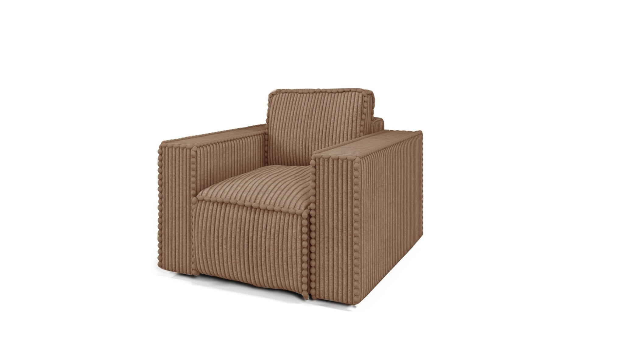 SESSEL Vajana - Rotbraun, Holzwerkstoff/Textil (85/86/102cm) - Fun Möbel