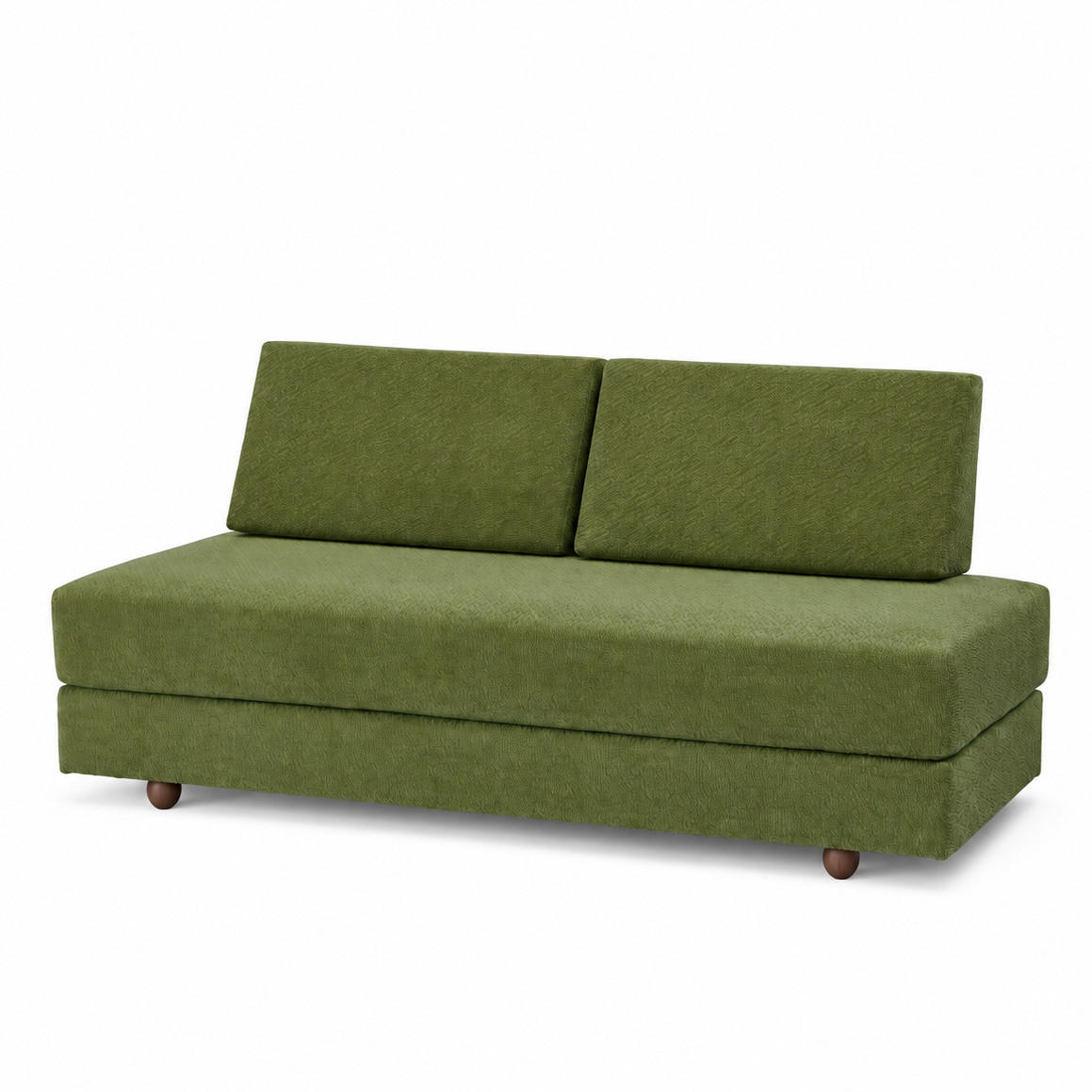 SCHLAFSOFA Stoff Grün - Grün, Textil (200/90/80cm) - Nordlys