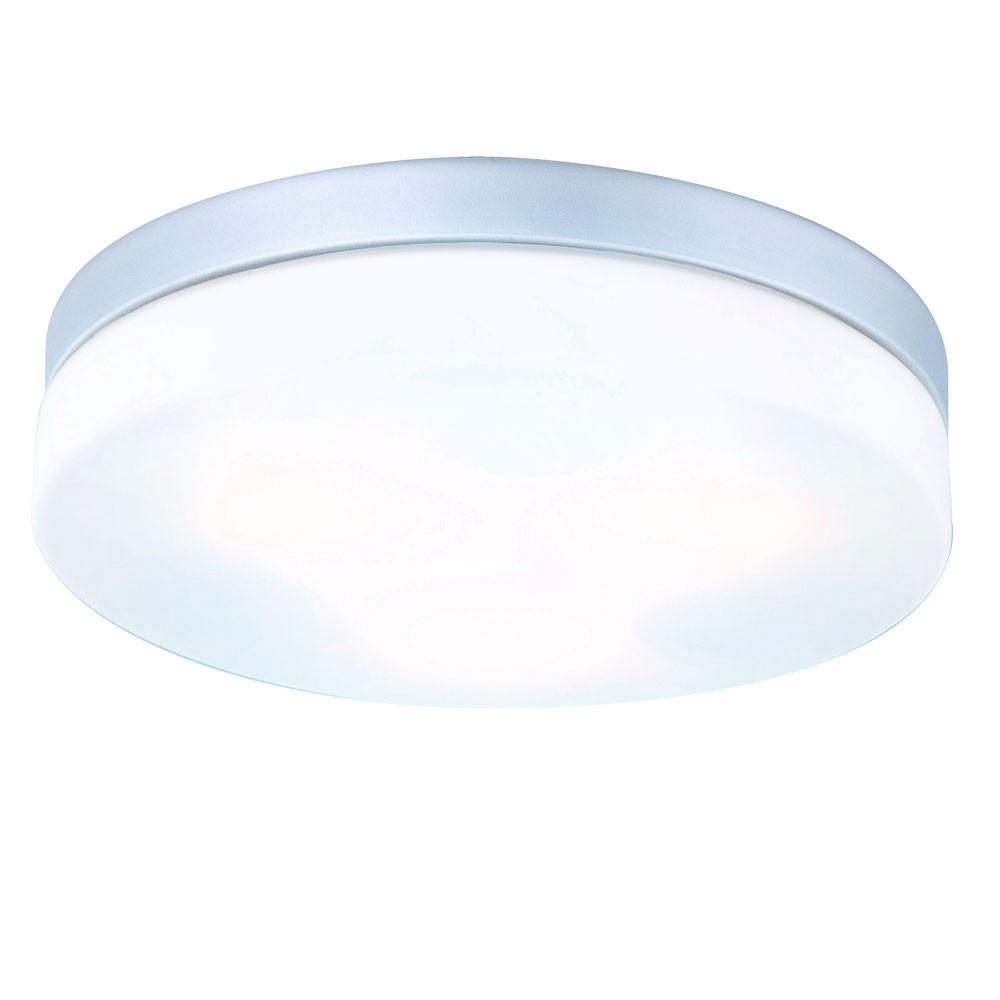 LED AUSSENDECKENLEUCHTE Aluminium Silber - Silberfarben, Glas (30/30/7cm) - Globo Lighting