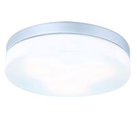 LED AUSSENDECKENLEUCHTE Aluminium Silber - Silberfarben, Glas (30/30/7cm) - Globo Lighting