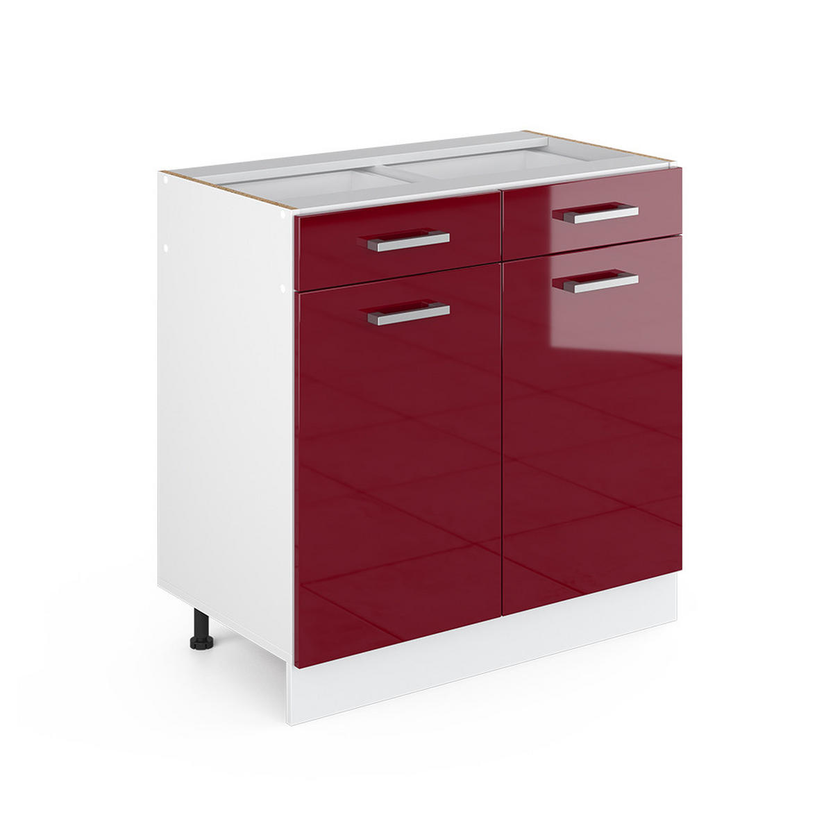 KUCHYŇSKÁ DVÍŘKA R-Line Červená vysoký lesk - červená, kompozitní dřevo (79.2/70.8/1.6cm) - Vicco