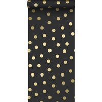 TAPETE Punkte 53 cm x 10.05 m - Schwarz, Papier (53/0.1cm) - Origin Wallcoverings