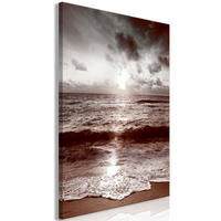 KUNSTDRUCK Grau 40/60 cm - Braun/Grau, Textil (40/60cm) - KUNSTLOFT