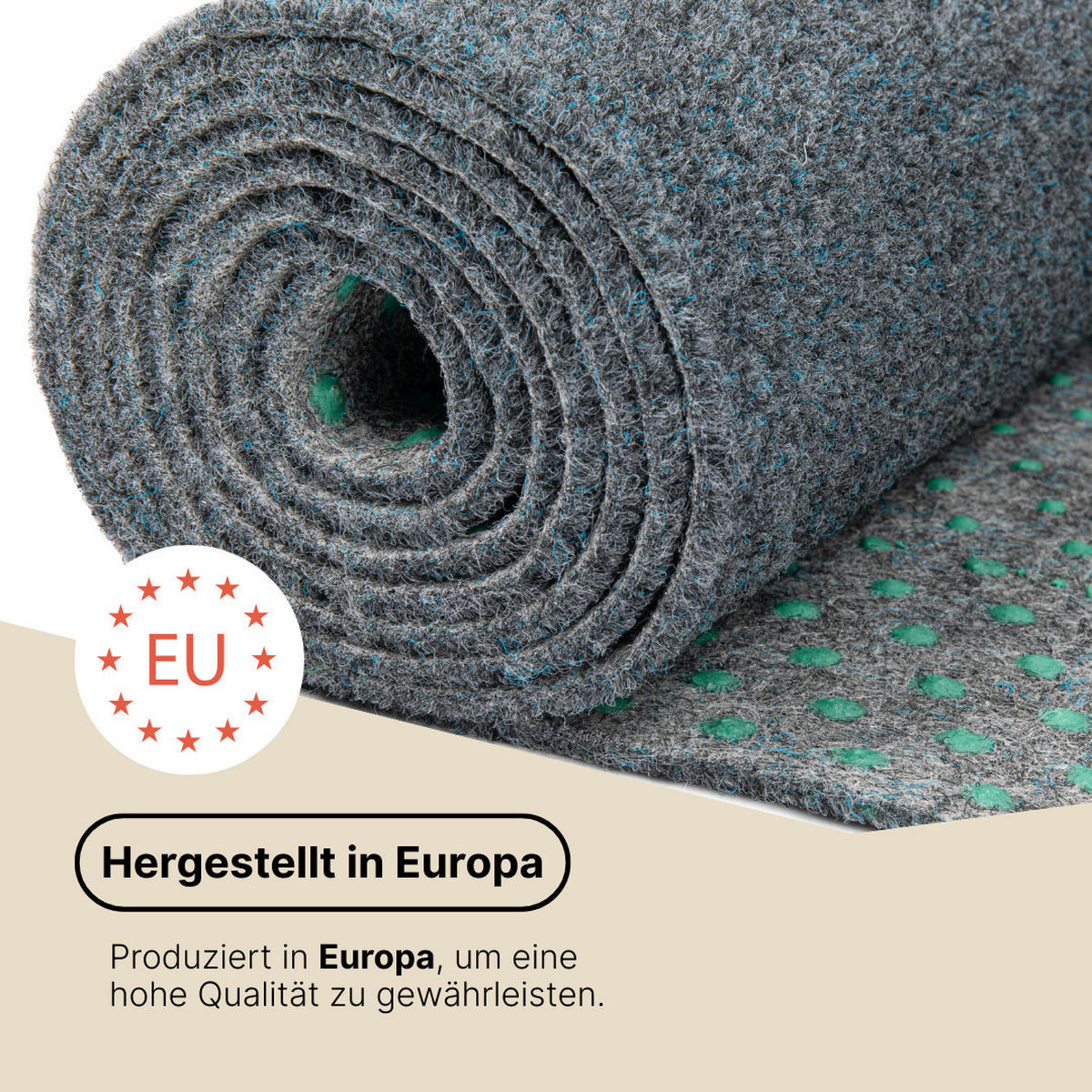 KUNSTRASEN Magic Forest 6,5 mm – Rasenteppich für Balkon, Terrasse & Garten, wetterfest 300/350 cm - Grau, Textil (300/350cm) - Tapiso