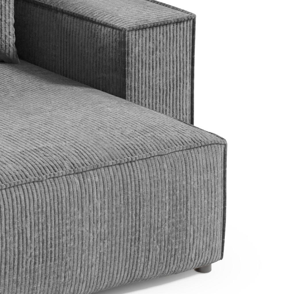 Thumbnail - Meblito Ecksofa, Dunkelgrau, Textil, 257x148 cm, Wohnzimmer, Sofas & Couches, Wohnlandschaften, Ecksofas