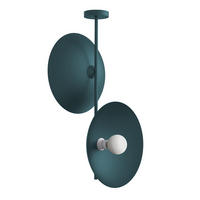 DECKENLEUCHTE Cassini X2 - Blau, Metall (40/40/83cm) - Lumicom