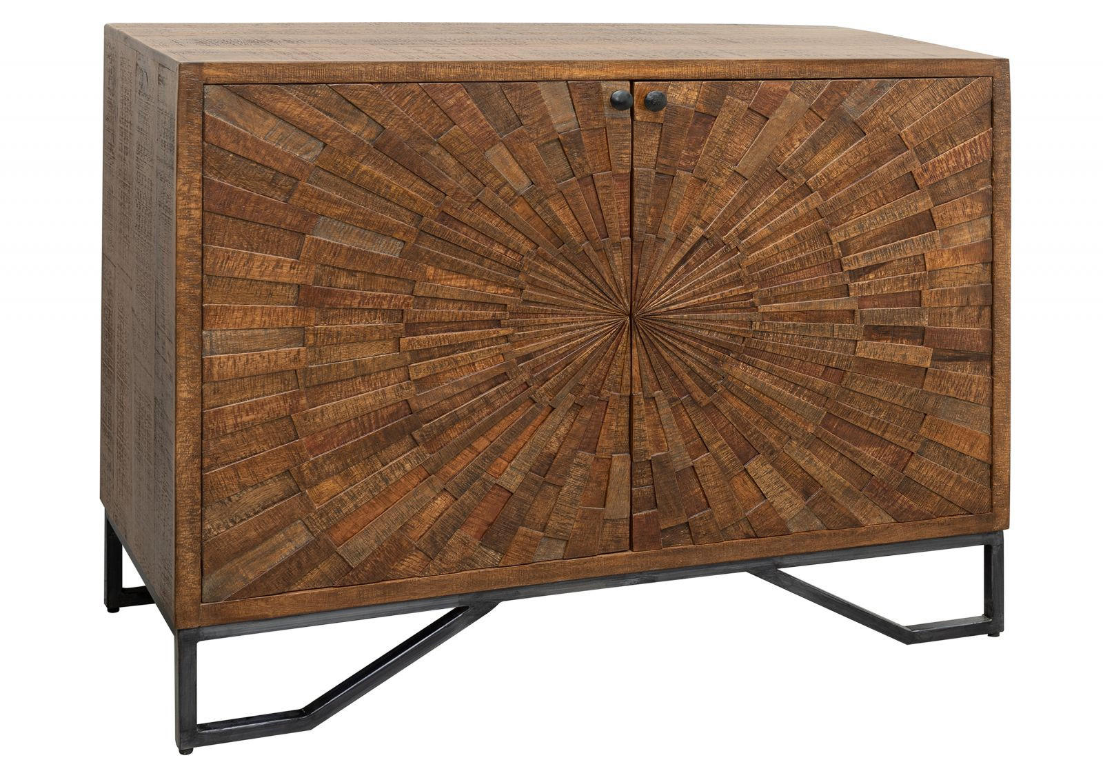 KOMMODE Mango 107x46x86 braun lackiert STILMÖBEL #115 - Braun, Holz (107/86/46cm) - Massivmoebel24