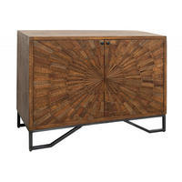 KOMMODE Mango 107x46x86 braun lackiert STILMÖBEL #115 - Braun, Holz (107/86/46cm) - Massivmoebel24