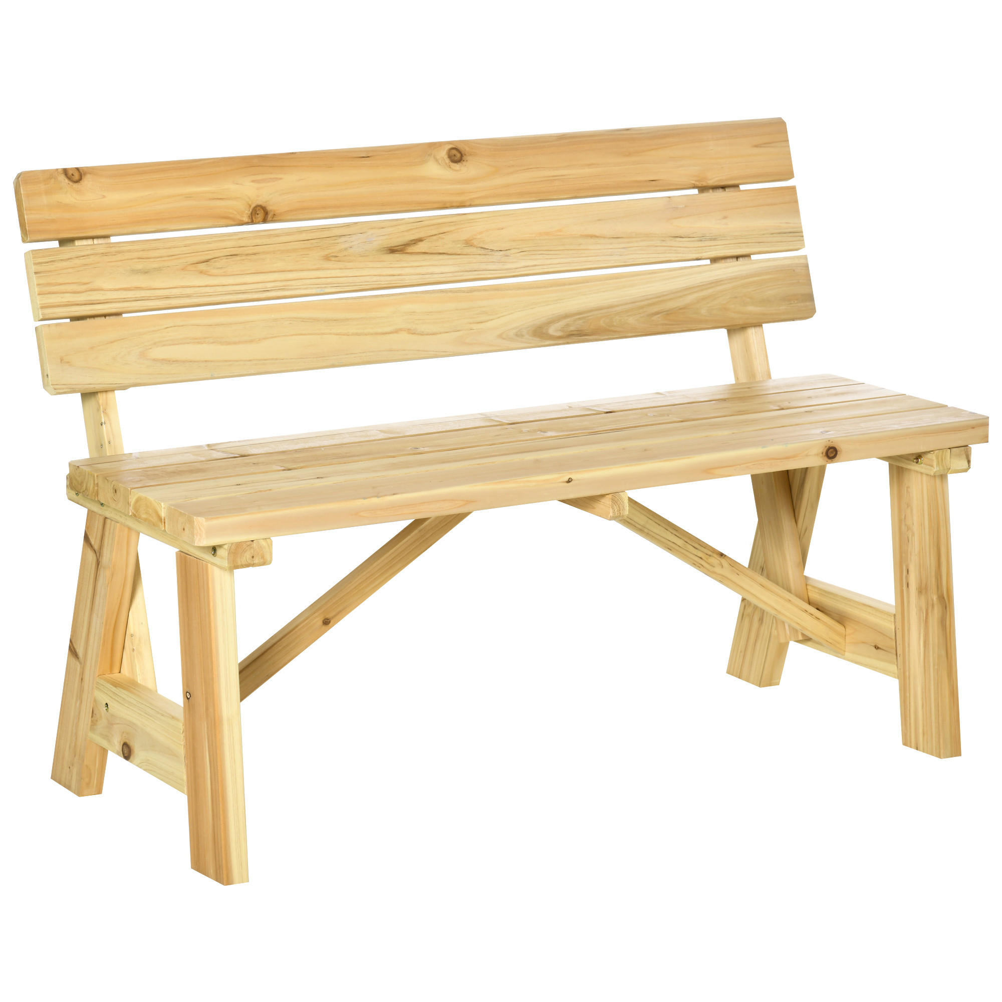 ComfortXL Gartenbank Natur 116x80x56 cm