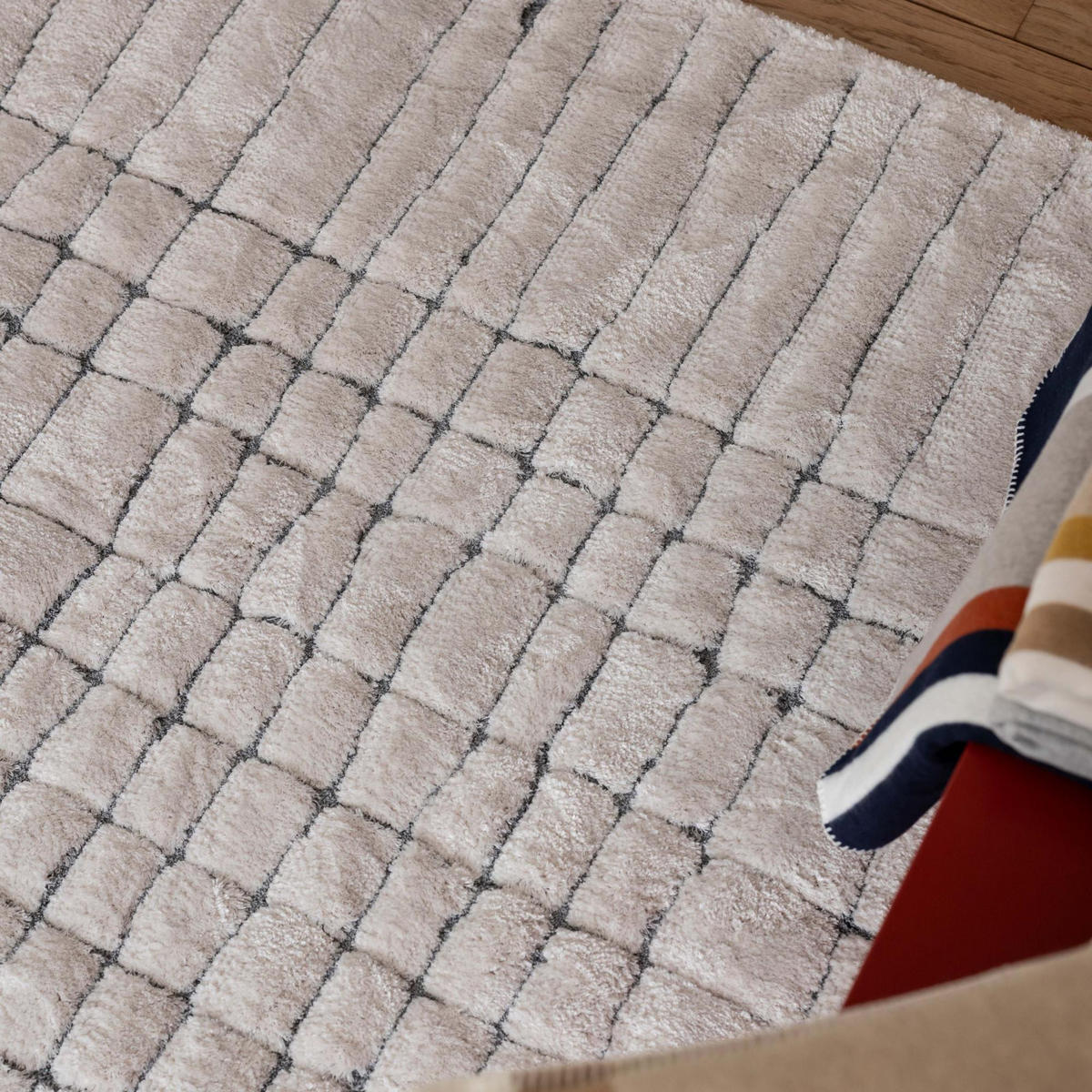 RECYCELTER TEPPICH Antonio schneeweiß 200 x 290 x 2 cm - Weiß, Textil (200/290cm) - Vivaraise