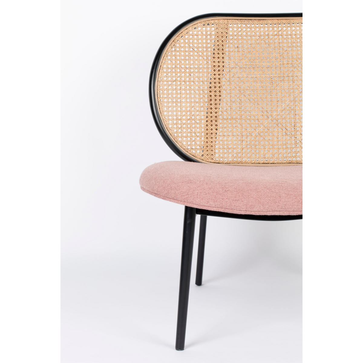 SESSEL Spike Natural/ Rosa - Schwarz, Textil (78.6/84.1/70cm) - Zuiver