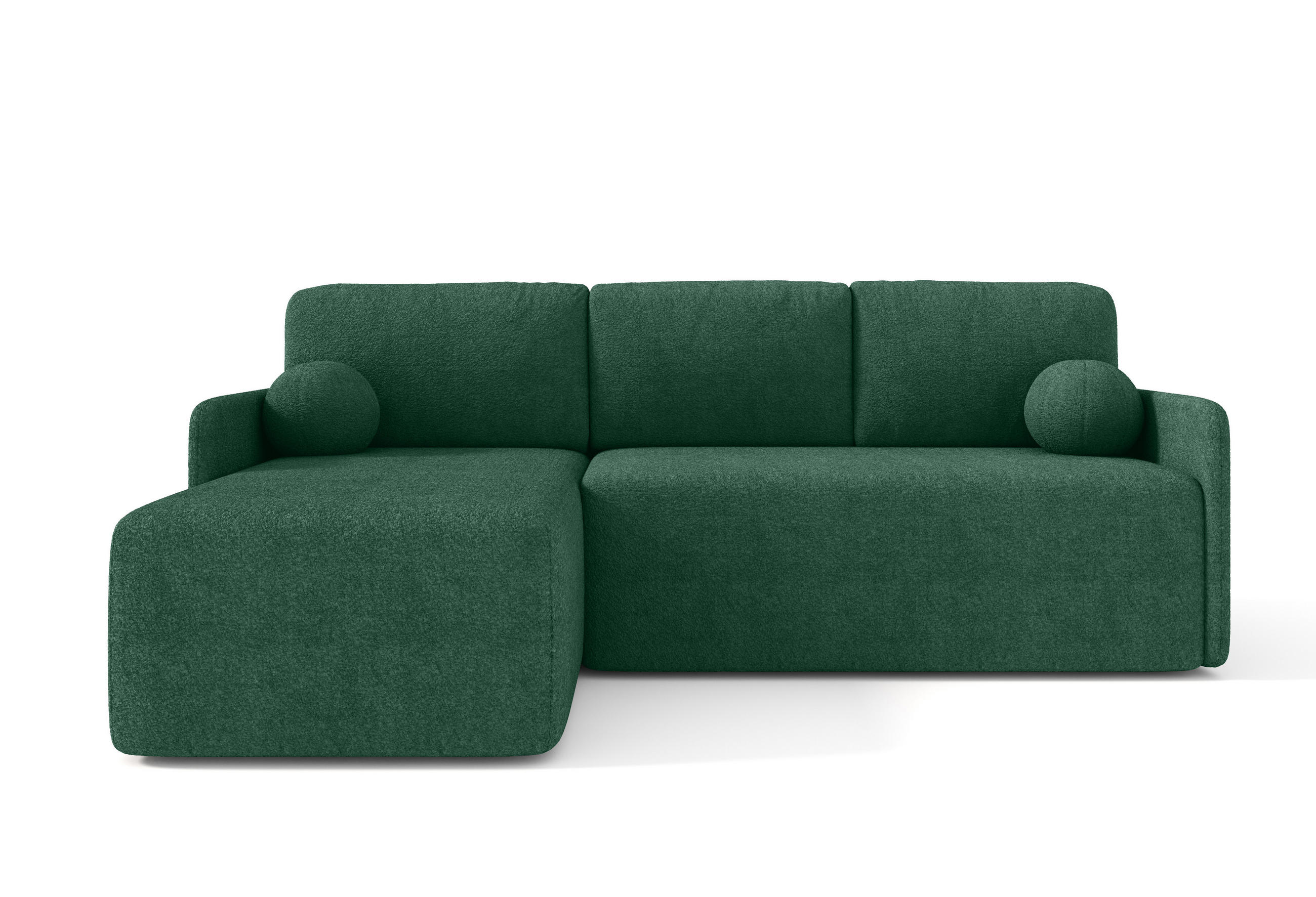 ECKSOFA MONDI Grün - Schwarz/Grün, Kunststoff/Textil (212/142cm) - Luxkor24