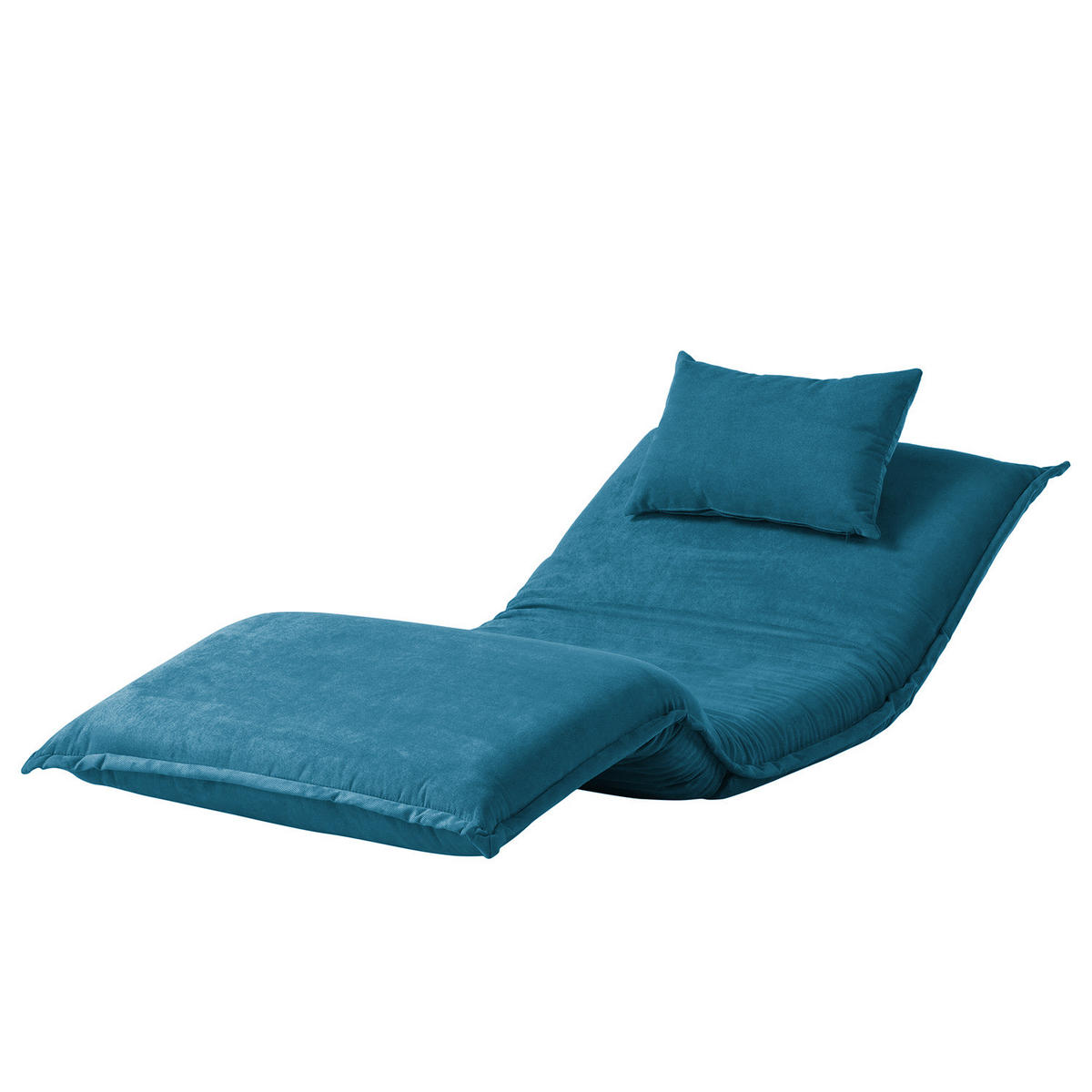 SCHLAFSESSEL - Blau/Schwarz, Textil/Metall (100/64/73cm) - home24
