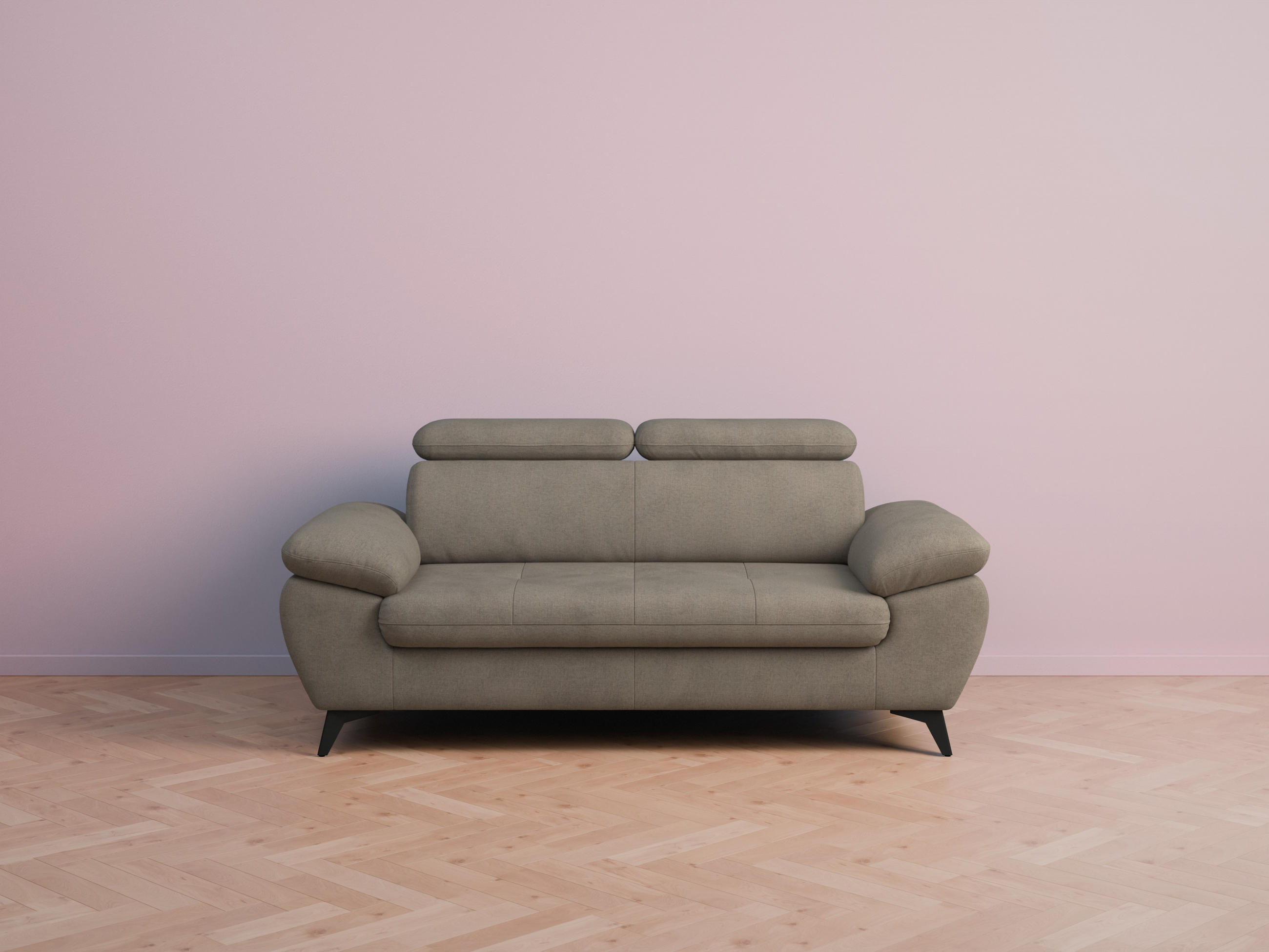 foamnova 2,5-Sitzer Taupe 194x84x100 cm