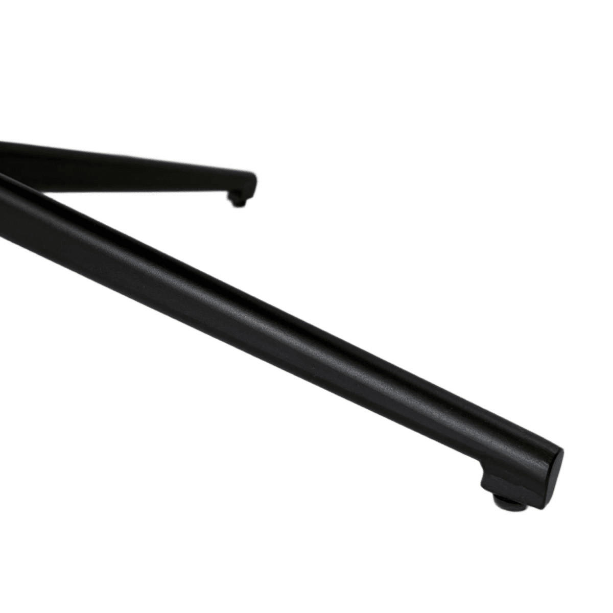 STUHL-SET 2 Stück in Echtleder Schwarz - Schwarz, Leder/Metall (57/83/63cm) - Furnhouse