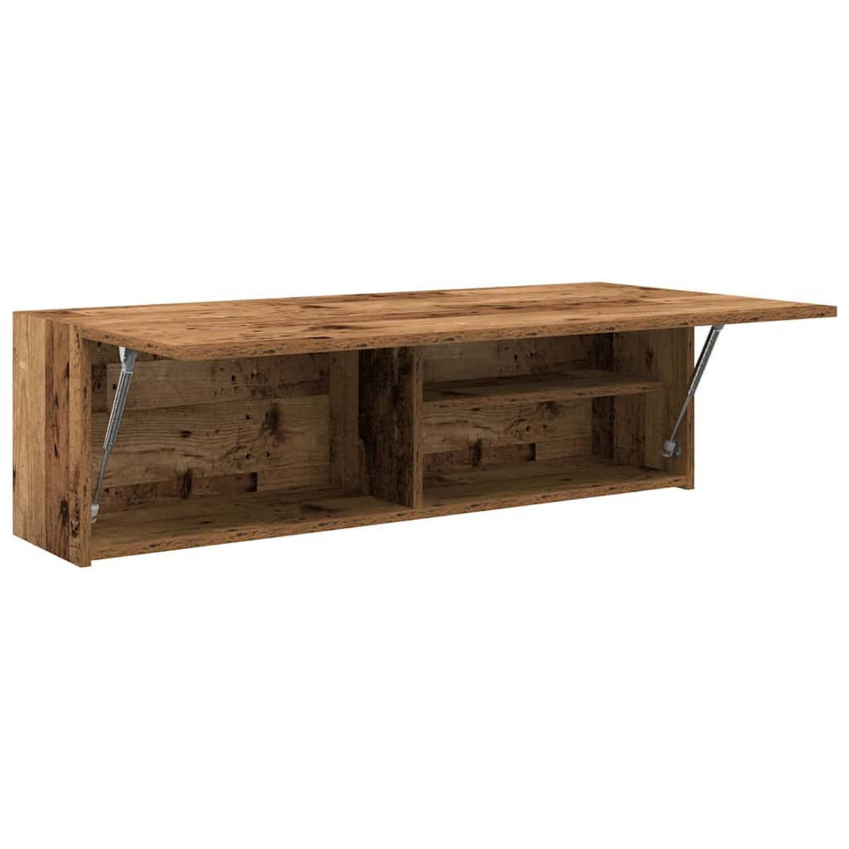 BAD-WANDSCHRANK Altholz-Optik 100/25/30 Cm Holzwerkstoff - Dunkelbraun, Holzwerkstoff (25/30/100cm) - vidaXL