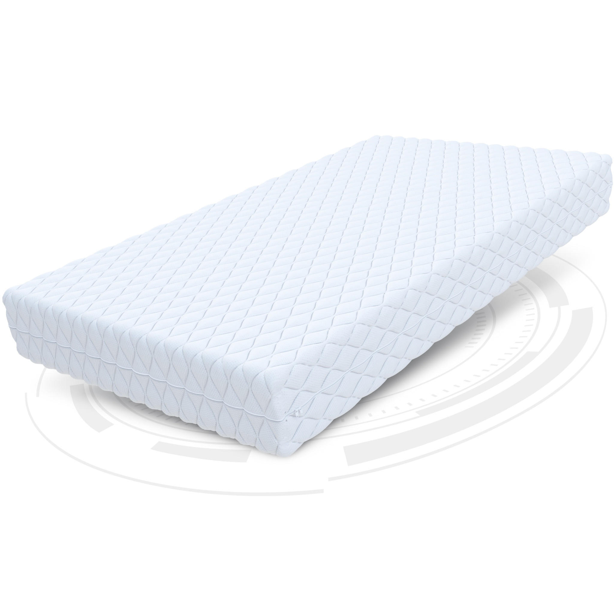 TASCHENFEDERKERNMATRATZE Enna - Weiß, Textil (90/200cm) - FDM