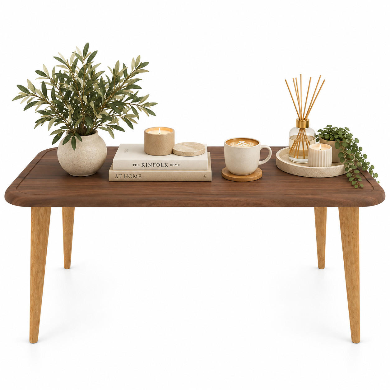 Decorotika Couchtisch Braun 48.5x46.5x89.5 cm