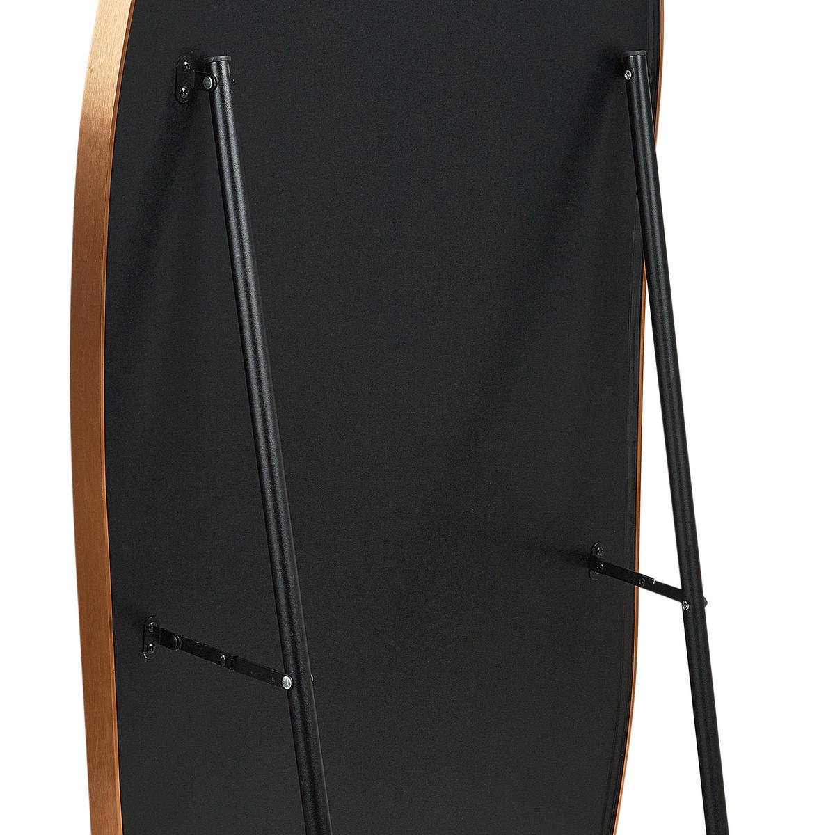 OGLINDĂ PE SUPORT 160 cm metal aurie Larche - auriu, metal (50/160/3cm) - Beliani