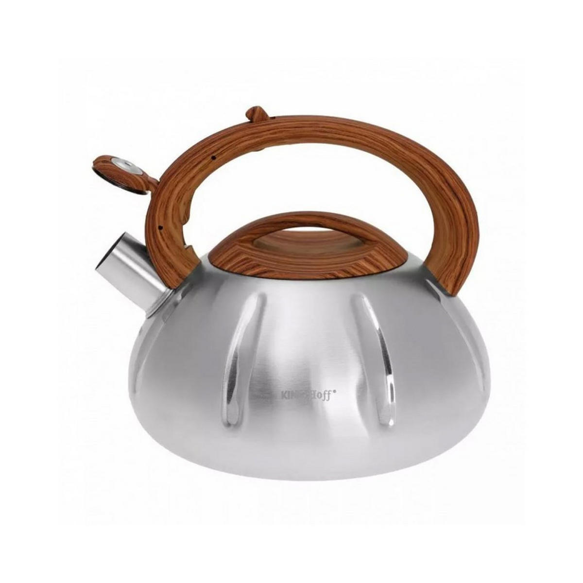 WASSERKESSEL Silber 19.5/19.5/20 cm KH3291 - Silberfarben, Metall (19.5cm) - Kinghoff 