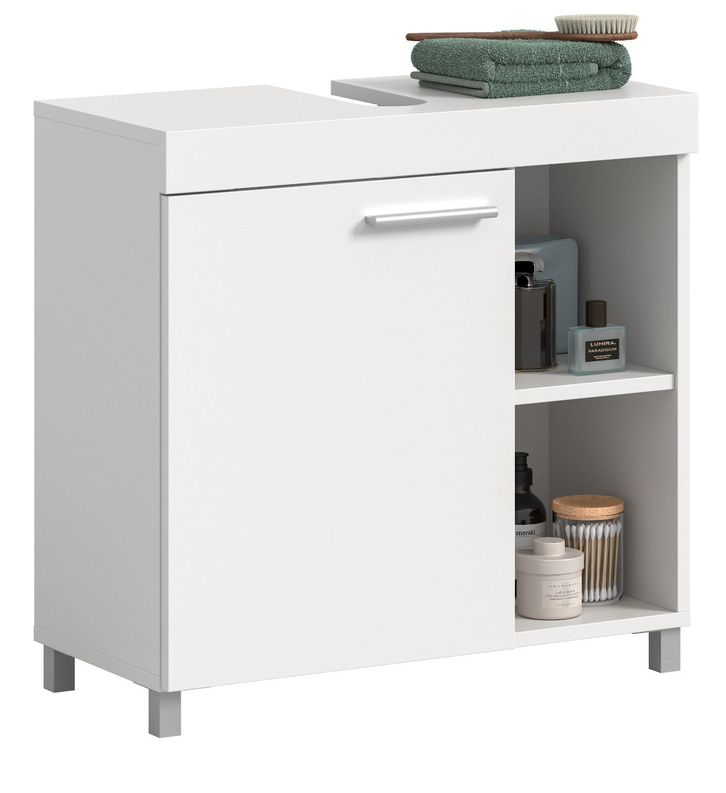 Inn.Furn Waschbeckenunterschrank Weiß 65x63x31 cm