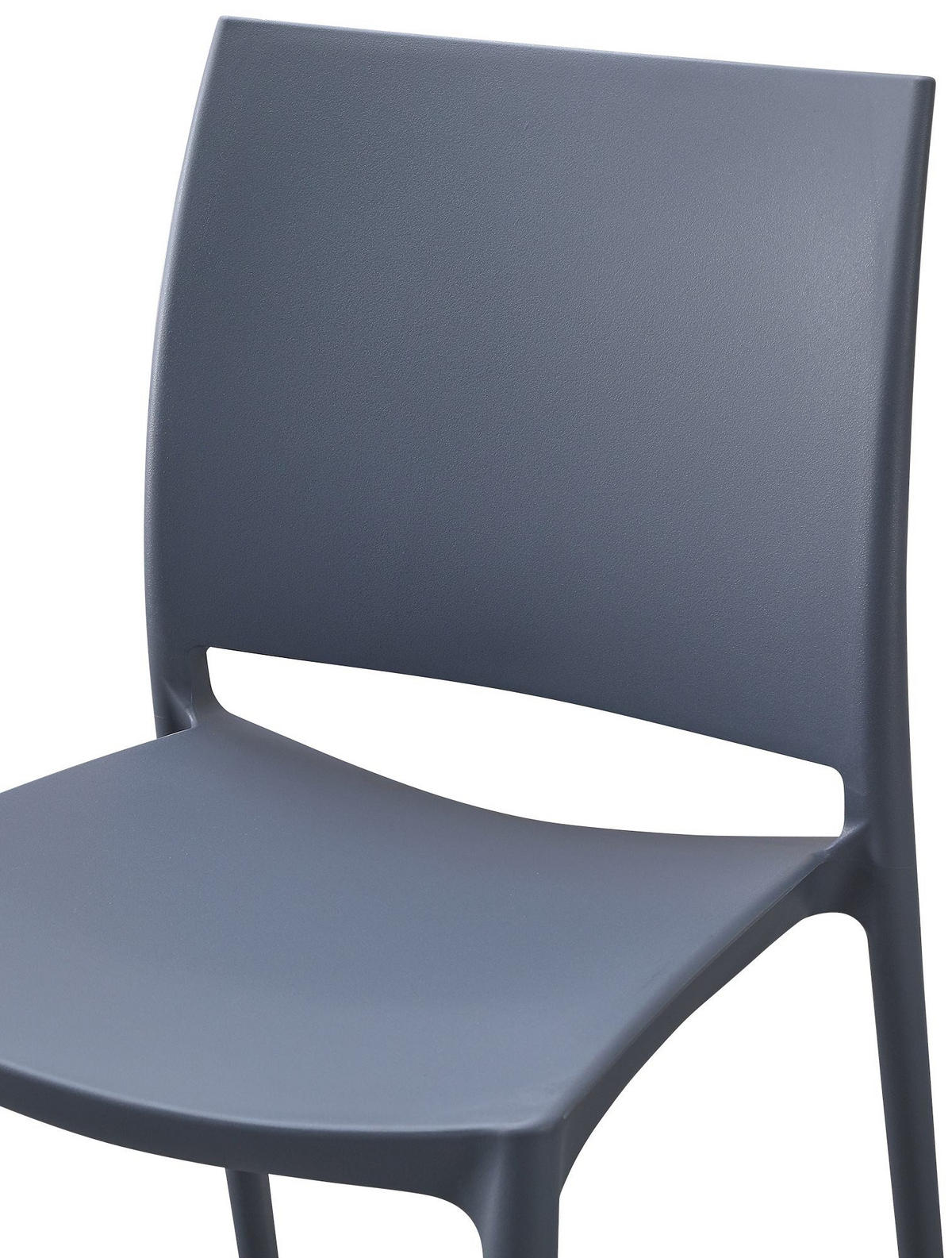 GARTENSTUHL Kunststoff Grau - Grau, Kunststoff (42/81/49cm) - CLP