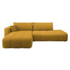 ECKSOFA Furyn O, Seite: Links - Gelb/Schwarz, Holzwerkstoff/Kunststoff (262/145cm) - MIRJAN24