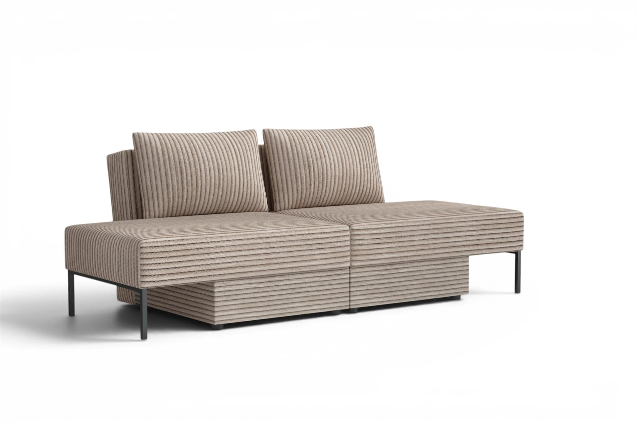 Fun Möbel Schlafsofa Beige 240x87x103 cm