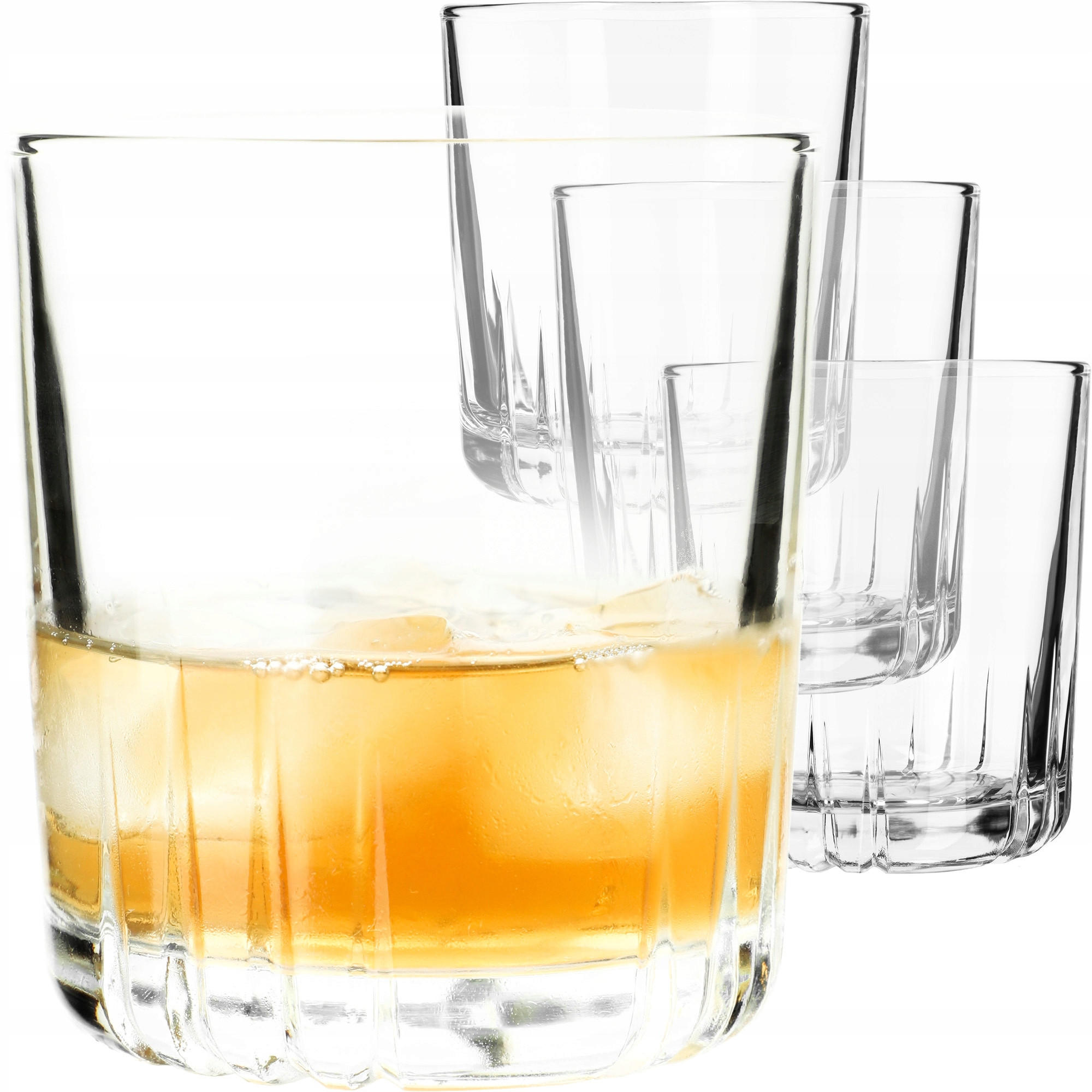 KADAX Gläser 280 ml Set mit 4 Gläsern für Whiskysaft - Transparent, Glas (0.28L) - KADAX