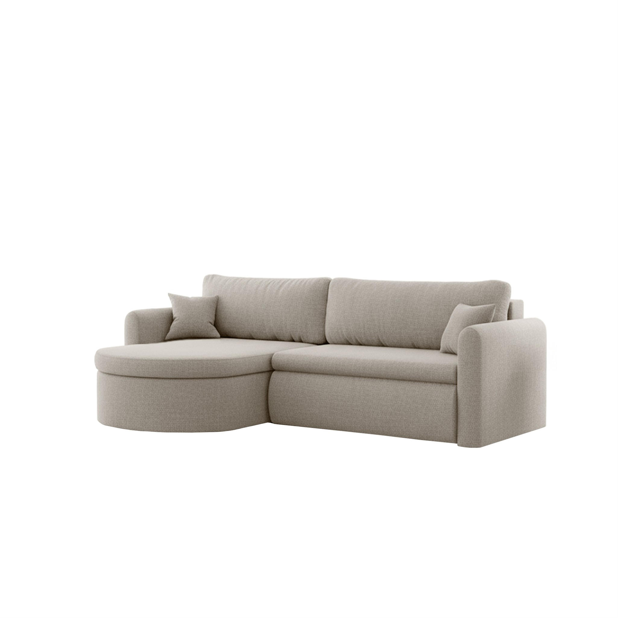 ECKSOFA Feliz In Faro - Beige, Holzwerkstoff/Textil (160/250cm) - Fun Möbel