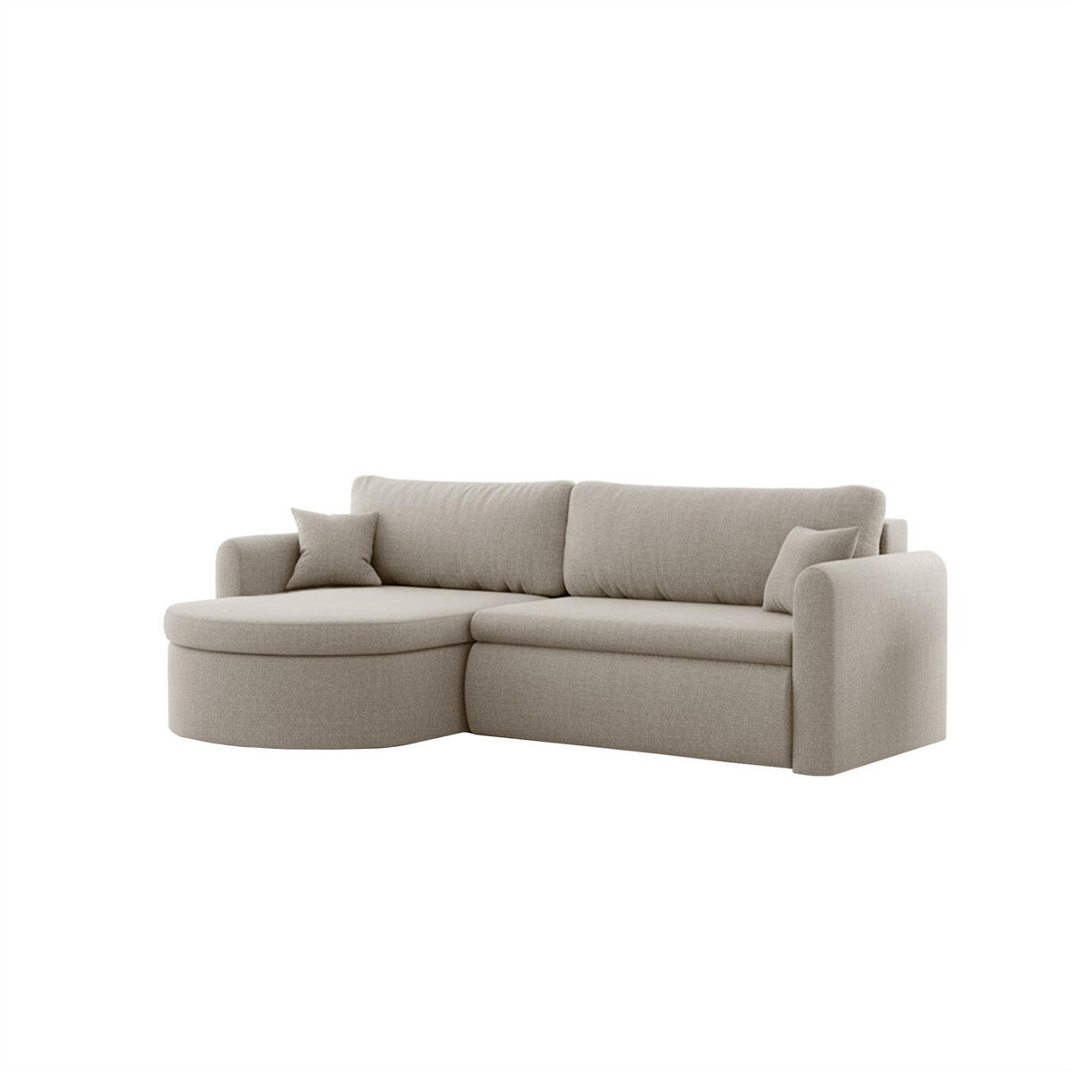 ECKSOFA Feliz In Faro - Beige, Holzwerkstoff/Textil (160/250cm) - Fun Möbel